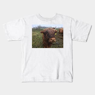 Scottish Highland Cattle Calf 1993 Kids T-Shirt